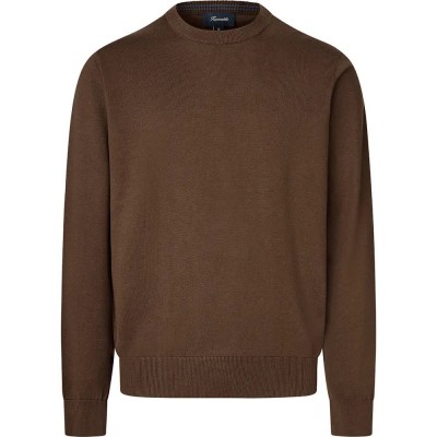 блуза,мъжки,пуловери,façonnable,cosilk,sweater,brown,(mud,brown)