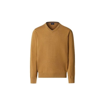 блуза,мъжки,пуловери,façonnable,cosilk,v,neck,sweater,brown,(tobacco,brown)