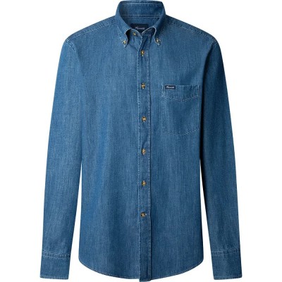 риза,с,дълъг,ръкав,мъжки,ризи,façonnable,fm302130,long,sleeve,shirt,medium,stone,wash,(blue)