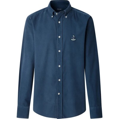 риза,с,дълъг,ръкав,мъжки,ризи,façonnable,gg,babycrd,embr,long,sleeve,shirt,naval,blue,(blue)