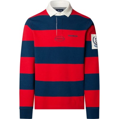 блуза,с,яка,мъжки,блузи,с,яка,façonnable,iqon,stripe,rugby,long,sleeve,polo,berry,red