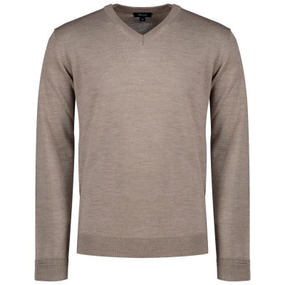 блуза,мъжки,пуловери,façonnable,merino,v,neck,sweater,dark,stone,beige