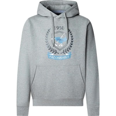 суичър,мъжки,пуловери,façonnable,university,hoodie,grey,(marl,grey)