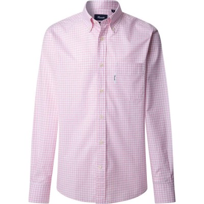 риза,с,дълъг,ръкав,мъжки,ризи,façonnable,vichy,long,sleeve,shirt,dusk,purple,(pink)