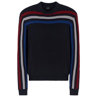 блуза,мъжки,пуловери,armani,exchange,xm001323,af13776,sweater,blue,(deep,navy,fancy,str)