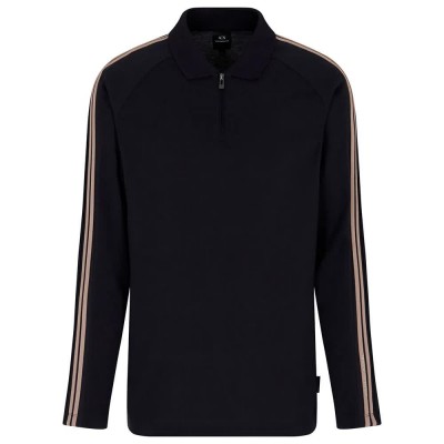 мъжки,блузи,с,яка,armani,exchange,xm001363,af13026,long,sleeve,polo,black,(deep,navy)