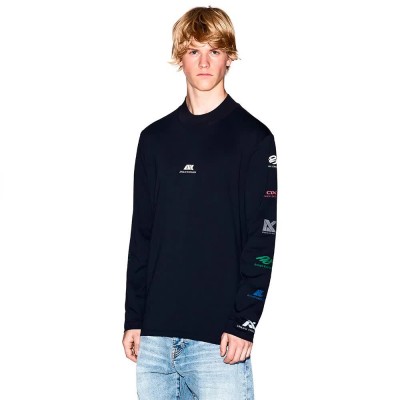 тениска,мъжки,тениски,armani,exchange,xm001434,af10362,long,sleeve,t,shirt,blue,(deep,navy)