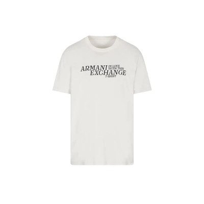 тениска,мъжки,тениски,armani,exchange,xm001413,af16432,short,sleeve,t,shirt,white,(wind,chime,armani,ex)