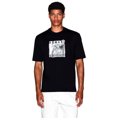 тениска,мъжки,тениски,дамски,тениски,armani,exchange,xm001448,af10358,short,sleeve,t,shirt,black,(black)