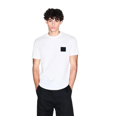 тениска,мъжки,тениски,armani,exchange,xm001456,af10358,short,sleeve,t,shirt,white,(off,white)