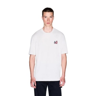 тениска,мъжки,тениски,armani,exchange,xm001451,af10356,short,sleeve,t,shirt,white,(wind,chime,barred)