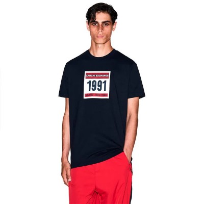 тениска,мъжки,тениски,дамски,тениски,armani,exchange,xm001482,af10362,short,sleeve,t,shirt,black,(deep,navy)