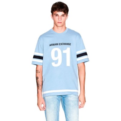 тениска,мъжки,тениски,дамски,тениски,armani,exchange,xm001852,af10361,short,sleeve,t,shirt,blue,(faded,denim)