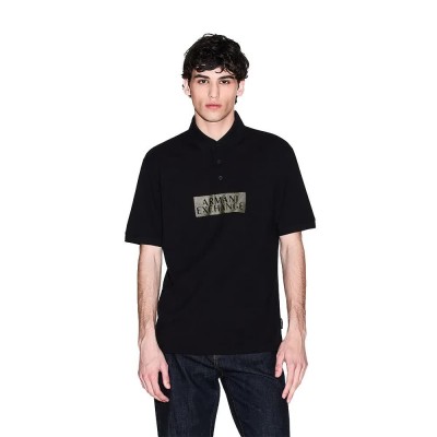 мъжки,блузи,с,яка,armani,exchange,xm001885,af13026,short,sleeve,polo,black,(black,diagonal,gold)