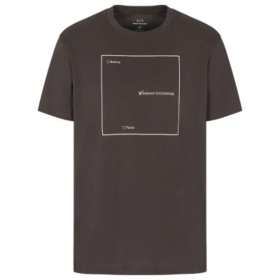 тениска,мъжки,тениски,дамски,тениски,armani,exchange,xm001905,af10356,short,sleeve,t,shirt,brown,(chocolate)