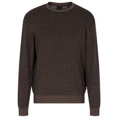 блуза,мъжки,пуловери,armani,exchange,xm001913,af18841,sweater,brown,(black,driftwood,slop)