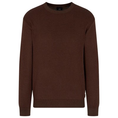 блуза,мъжки,пуловери,armani,exchange,xm001913,af18841,sweater,brown,(chocolate,sage,net)