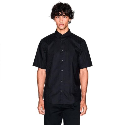 риза,с,къс,ръкав,дамски,ризи,мъжки,ризи,armani,exchange,xm001935,af16631,short,sleeve,shirt,black,(black)