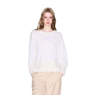 блуза,дамски,пуловери,дамски,плетени,дрехи,armani,exchange,xw000772,af16602,sweater,white,(iso)