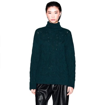 блуза,дамски,пуловери,дамски,плетени,дрехи,armani,exchange,xw000780,af16638,high,neck,sweater,blue,(beat,green)