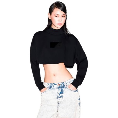 блуза,дамски,блузи,armani,exchange,xw000988,af10818,sweatshirt,black,(black)