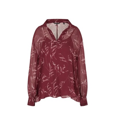 дамски,блузи,дамски,ризи,armani,exchange,xw001019,af12051,blouse,red,purple,(blossom,print)