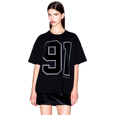 тениска,мъжки,тениски,дамски,тениски,armani,exchange,xw001082,af15085,short,sleeve,t,shirt,black,(black)