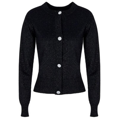 жилетка,дамски,пуловери,дамски,плетени,дрехи,armani,exchange,xw001163,af16181,cardigan,black,(black,silver,lurex)