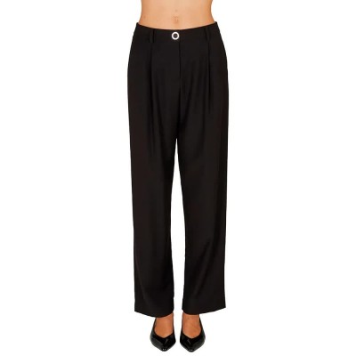 панталони,дамски,панталони,armani,exchange,xw001273,af16158,high,waist,pants,black,(black)