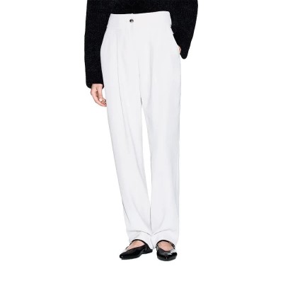 панталони,дамски,панталони,armani,exchange,xw001270,af16125,high,waist,pants,white,(rave,rock)