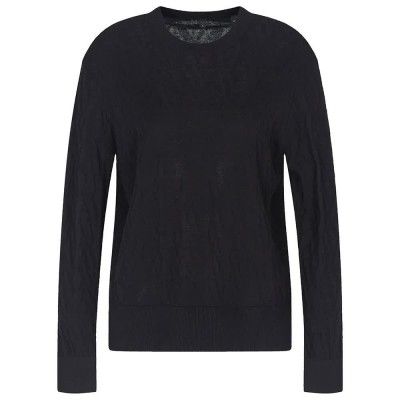 блуза,дамски,пуловери,дамски,плетени,дрехи,armani,exchange,xw001317,af16619,sweater,black,(black,black,monogram)