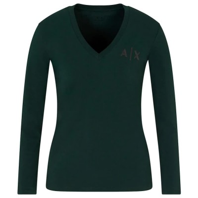 тениска,мъжки,тениски,дамски,тениски,armani,exchange,xw001387,af16294,long,sleeve,t,shirt,green,(beat,green)