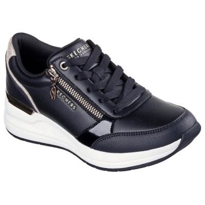 маратонки,дамски,маратонки,skechers,billion,2,trainers,black,(black,duraleather,metallic,suede)