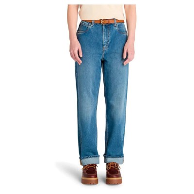 панталони,дамски,панталони,timberland,denim,straight,pants,blue,wash