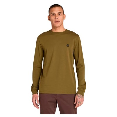 тениска,мъжки,тениски,timberland,dunstan,river,long,sleeve,t,shirt,dark,olive,(green)