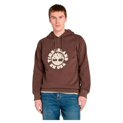 суичър,мъжки,пуловери,timberland,holiday,graphic,hoodie,brown,(chocolate,brown)