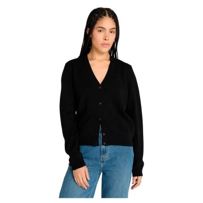 жилетка,дамски,пуловери,дамски,плетени,дрехи,timberland,merino,cardigan,black,(black)