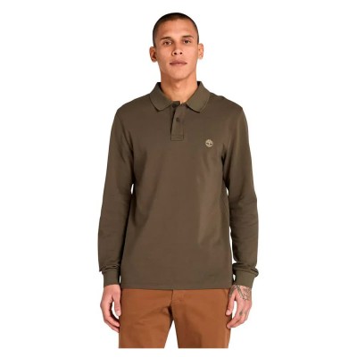 мъжки,блузи,с,яка,timberland,millers,river,long,sleeve,polo,brown,(leaf,green)
