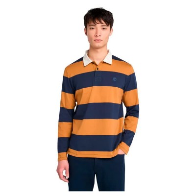 мъжки,блузи,с,яка,timberland,rugby,long,sleeve,polo,dark,sapphire,wheat,boot,(orange,blue)
