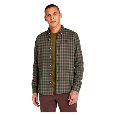 риза,с,дълъг,ръкав,мъжки,ризи,timberland,solucell,gingham,long,sleeve,shirt,leaf,green,yd,(green)