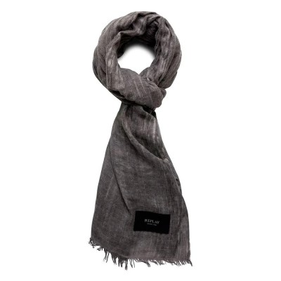 шал,ръкавици,шапки,и,шалове,replay,ax9254.002.a1401d,scarf,grey,(washed,black)
