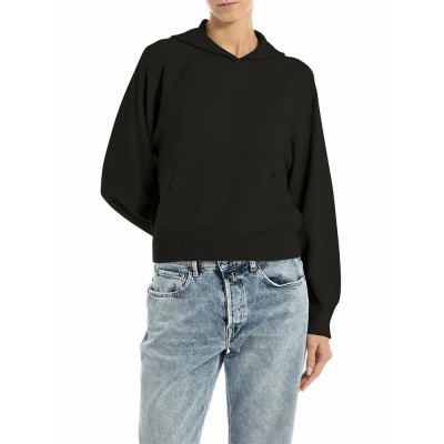 блуза,мъжки,пуловери,дамски,пуловери,replay,dk3905.000.g23372,hoodie,sweater,black,(black)