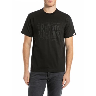 тениска,мъжки,тениски,дамски,тениски,replay,m3042a.000.2660,short,sleeve,t,shirt,black,(black)