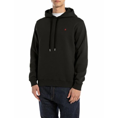 суичър,мъжки,пуловери,replay,m3109.000.23736p,hoodie,black,(black)