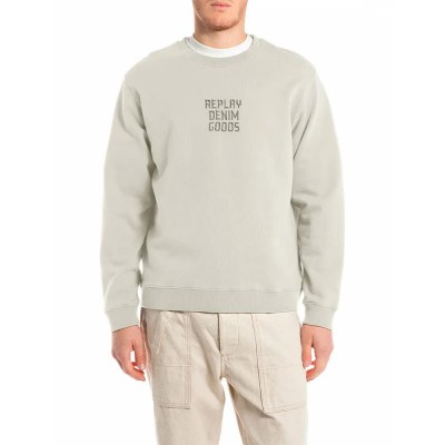 блуза,мъжки,пуловери,replay,m3179.000.21842,sweatshirt,beige,(cloud)