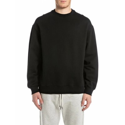 блуза,мъжки,пуловери,replay,m3182.000.21842,sweatshirt,black,(black)
