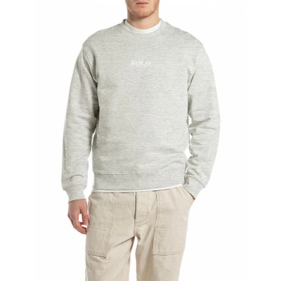 блуза,мъжки,пуловери,replay,m3187.000.23802,sweatshirt,grey,(light,grey,melange)