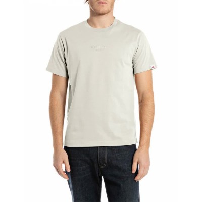 тениска,мъжки,тениски,replay,m3200.000.2660,short,sleeve,t,shirt,cloud,(beige)