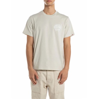 тениска,мъжки,тениски,replay,m3228.000.23732p,short,sleeve,t,shirt,cloud,(beige)