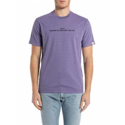 тениска,мъжки,тениски,replay,m3242.000.22662g,short,sleeve,t,shirt,violet,(purple)